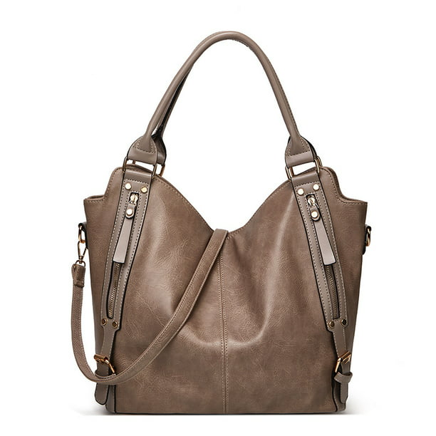 Fashion Handbag Lady Shoulder Oiled Leather Bag Tote Purse Women Messenger Bag